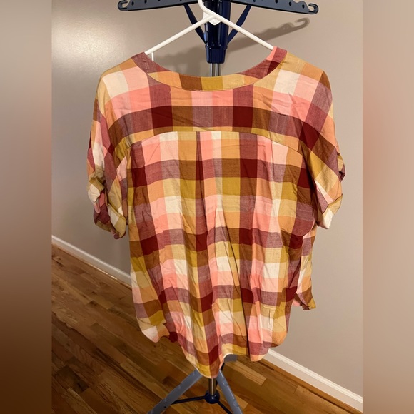 Loft Fall Color Button Down Blouse - Picture 2 of 2